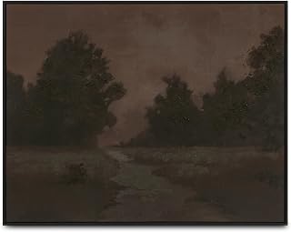 NADAAL STUDIOS Caius Framed Painting, Acrylic and Print on Canvas with Solid Pine Wood Frame