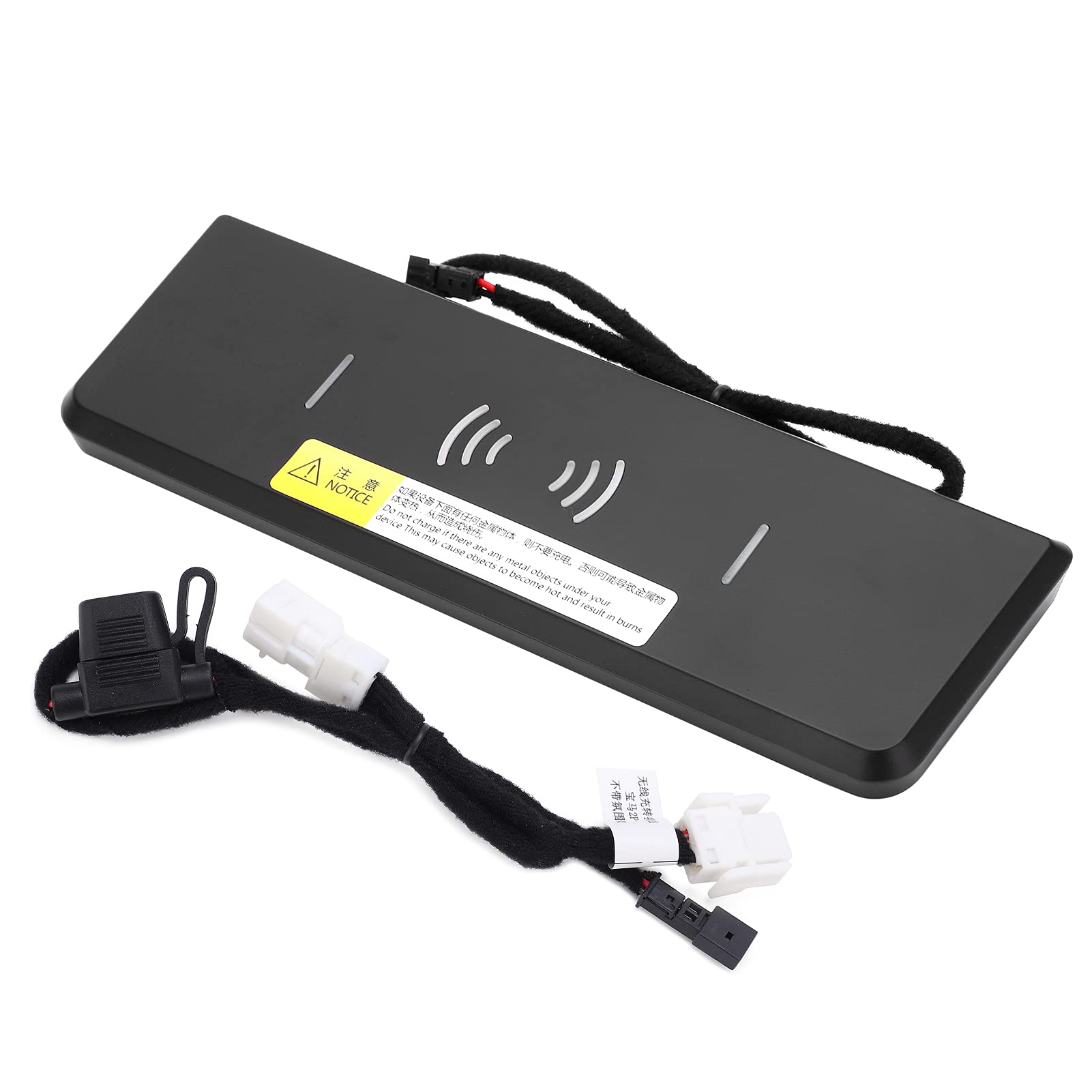 Caricabatterie Wireless per Auto, Caricabatteria Rapido Wireless per Auto 15 W Supporto per Telefono QC di Ricambio per Serie 3/4 Serie 2016-2019