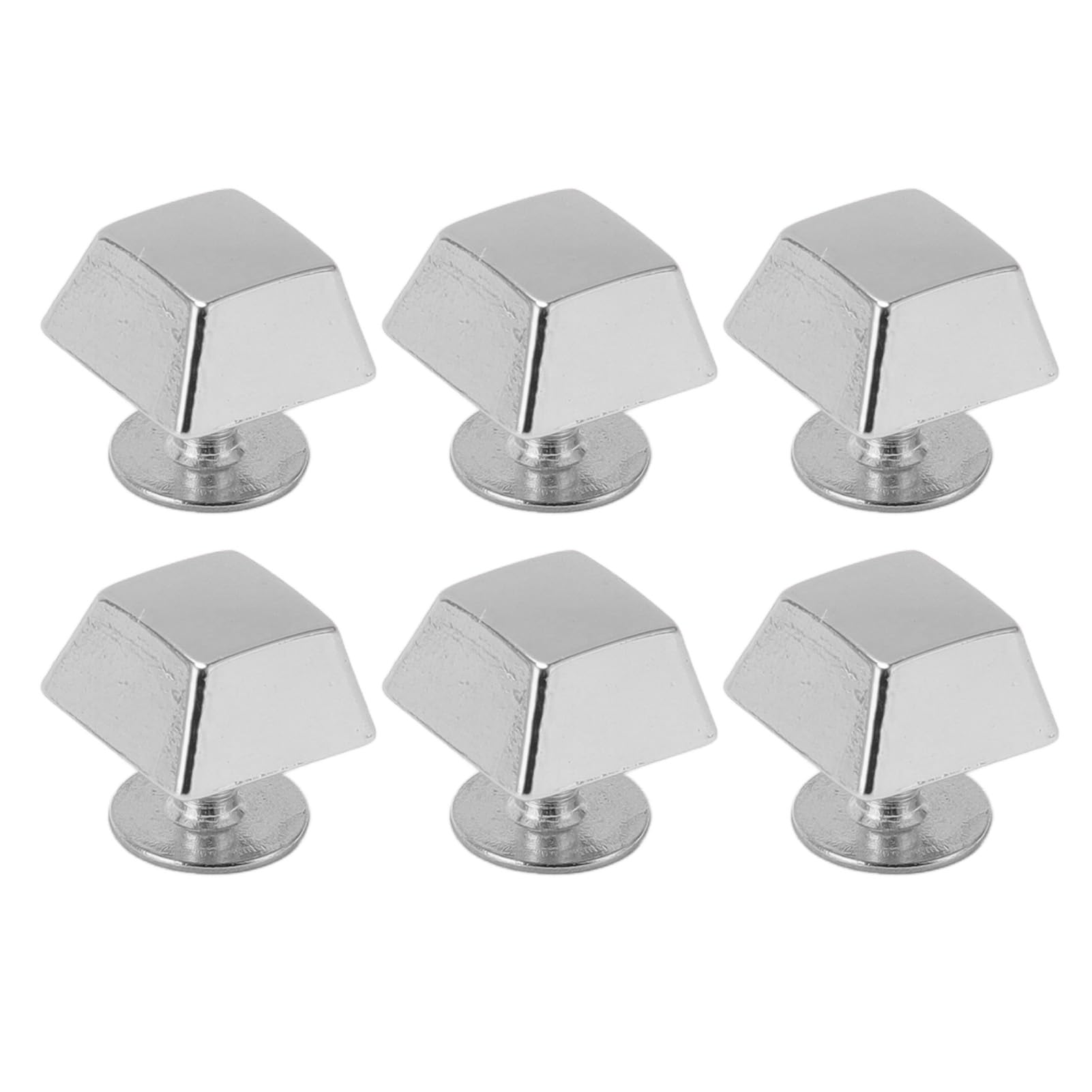 30 Sets Bright Color High Strength Handbag Feet Spike Rivet for Bags, Apparel, and Crafts Zinc Alloy Iron 12mm Trapezoid Shape (Gold) (Silver)