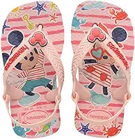 Chinelo Havaianas Baby Disney Classics Minnie Mickey Com Elastico Unissex (Vermelho, BR, Bebê, Faixa Numérico, M, 17, 18)