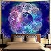 Ameyahud Mandala Tapestry Blue Starry Night Tapestry Mandala Celestial Moon Tapestry Wall Hanging Bohemian Psychedelic Wall Tapestry Hippie Boho Trippy Tapestry for Ceiling Living Room Home Decor