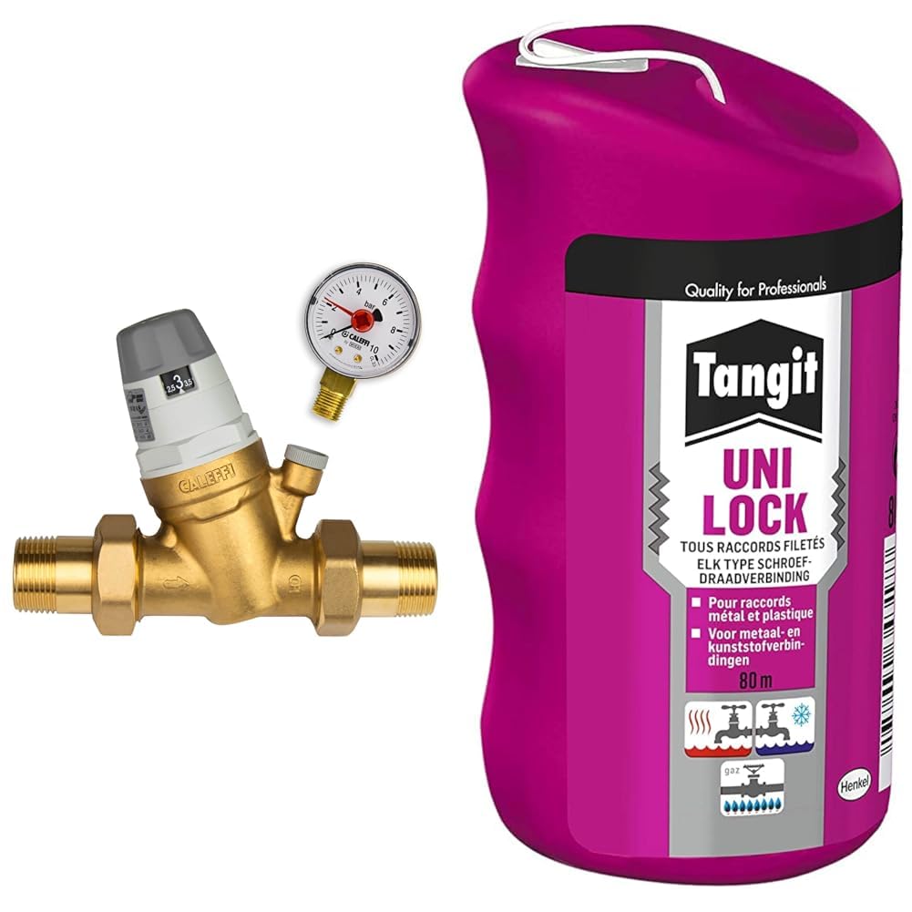 Réducteur de pression d'eau 3/4" évite les fuites de tuyau avec fil d'étanchéité Tangit
