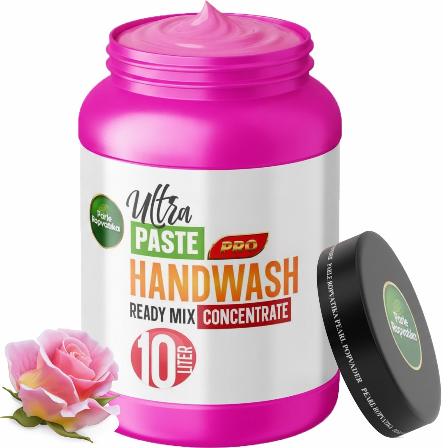 500gm Pearly Rose Handwash Concentrate Makes 10 Liters Thick Gel Liquid Hand Wash Soap | Instant Mix Refill Pack | Natural Pearl Powder Rich Foam Moisturizing Concentrate Hand Wash Paste-image-22