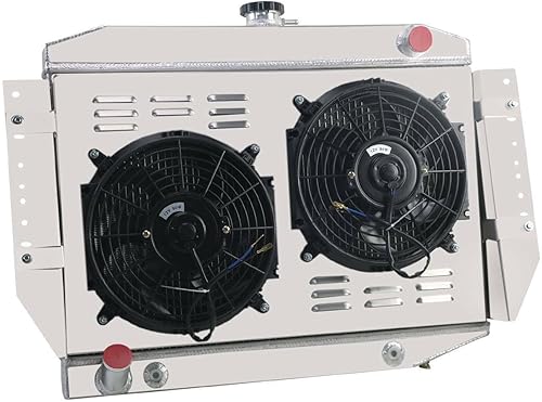 Miniatura 5 de Ventiladores de radiador de 4 filas compatibles con Jeep Cherokee Wagoneer J Series J10 J20 5.9l 6.6l V8 1973 1976 1977 1977 1978 AT/MT