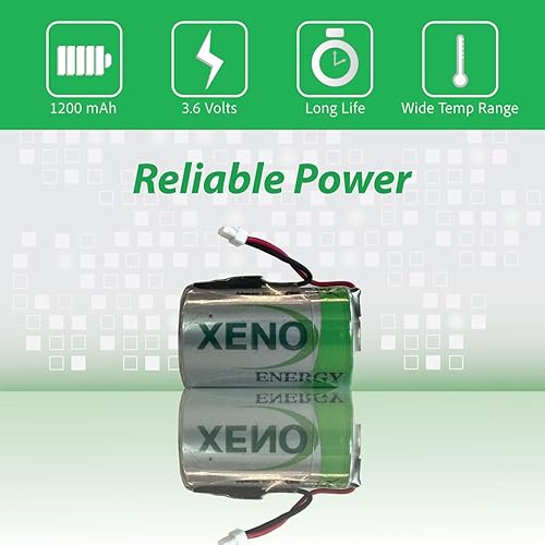 Miniatura 5 de Paquete de 25 baterías de litio XLP050F de 12 AA de 3.6 V con conector  Batería de conector Xeno de 1200 mAh de larga duración  Batería de cloruro