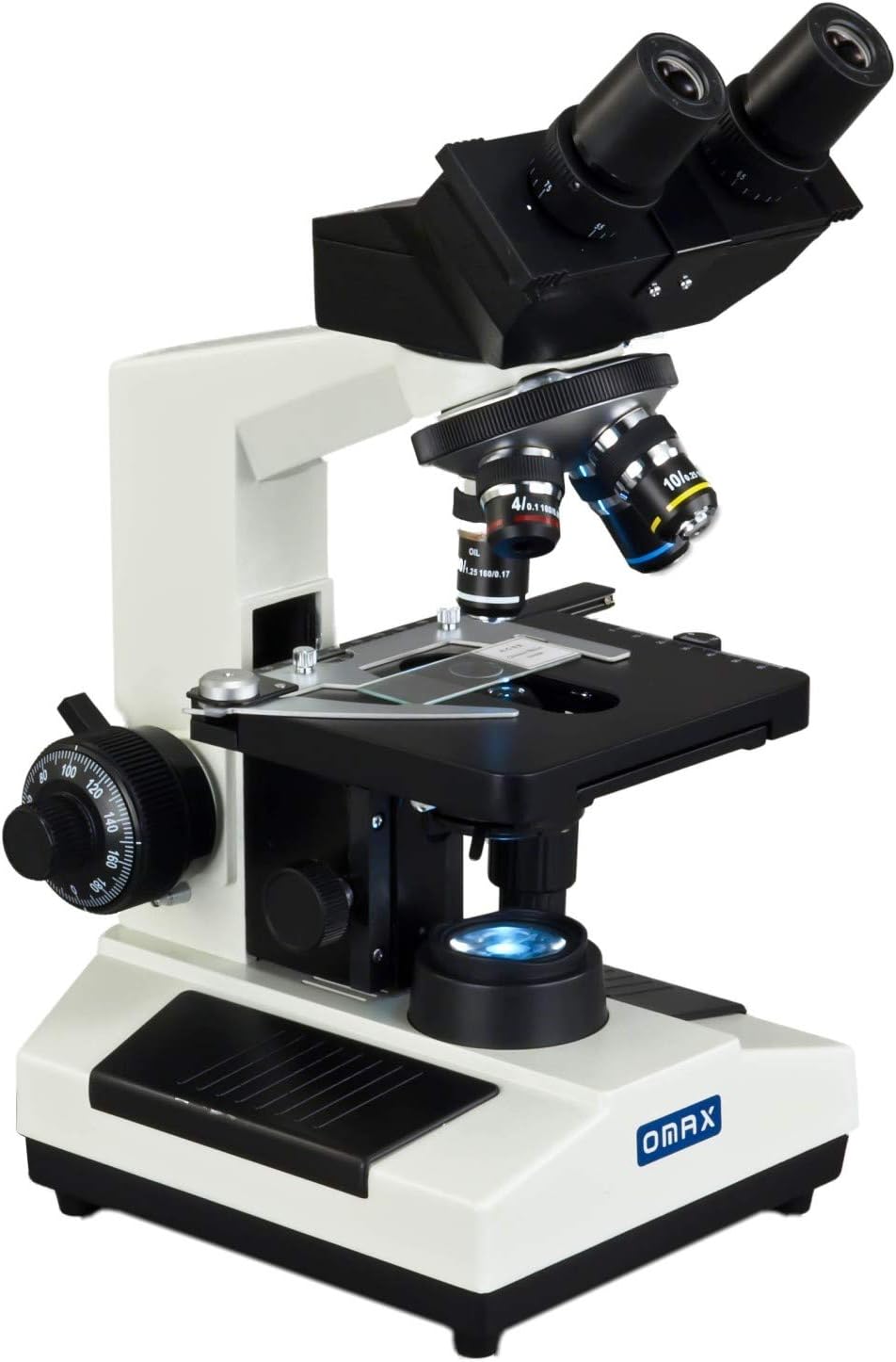 OMAX 40X-2000X Compound Binocular Biological Microscope with Replaceable LED Light
