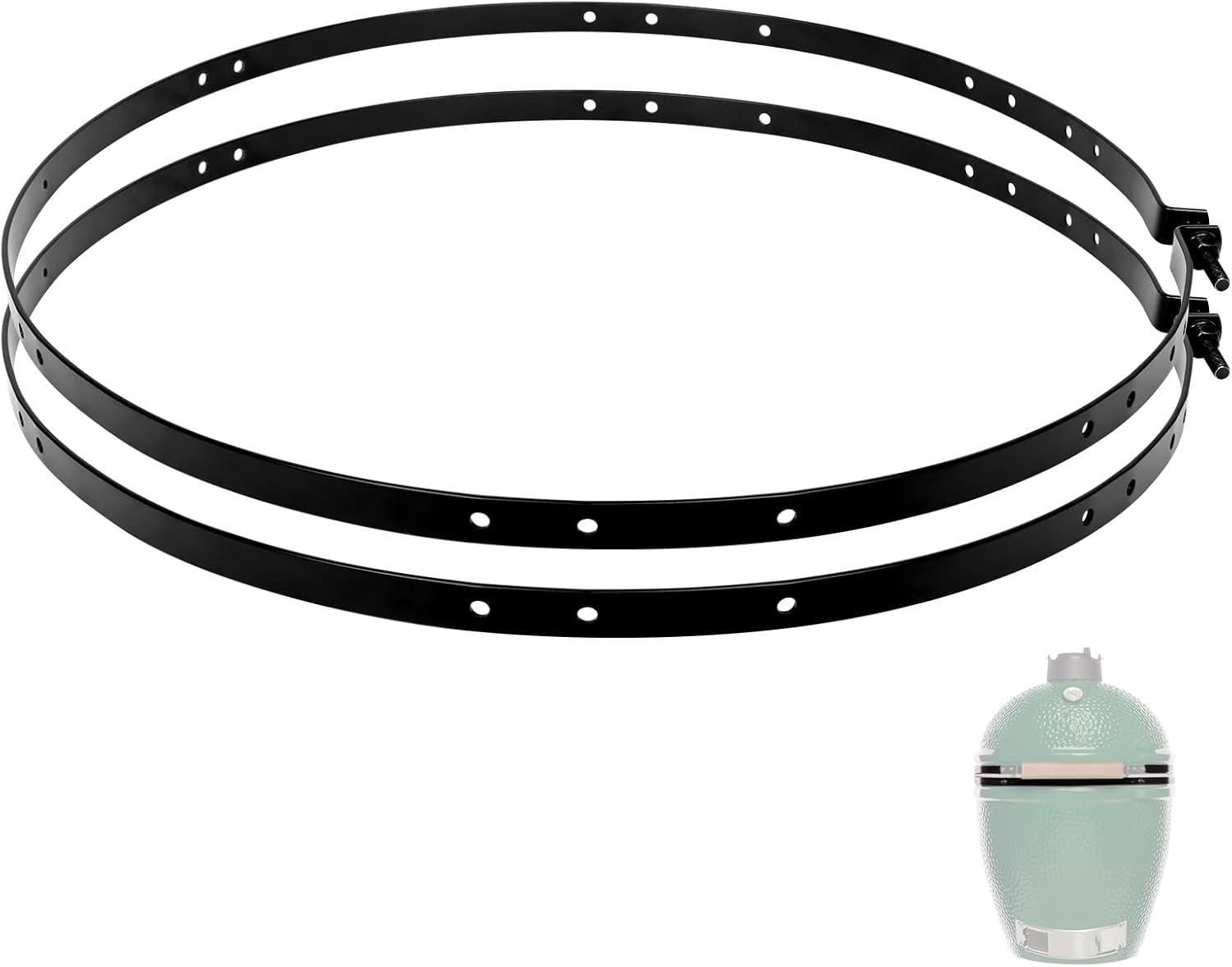 Vankey Band for XLarge Big Size Green Egg，Replacement Split Hinge Band for XLarge Green Egg Accessories，Split Hinge Replacement Accessories for XLarge Green Egg