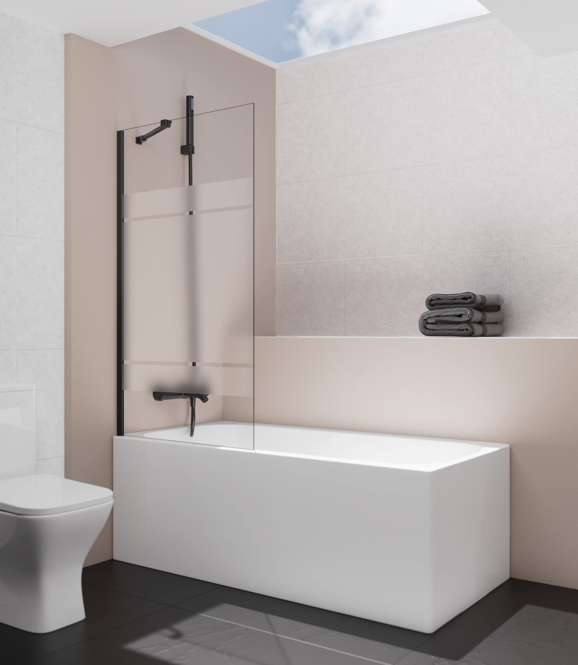 Cristal fijo de bañera anti cal para eliminar manchas y fugas de agua en el baño