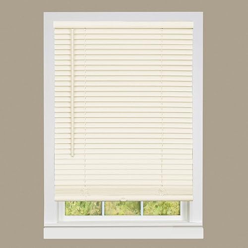 Achim Home Furnishings - Persiana Deluxe Sundown de 30 pulgadas x 64 pulgadas, para oscurecer la habitación, con láminas de 1 pulgada, mini,