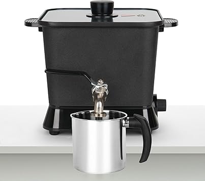 Byoowndiy Wax Melter for Candle Making, 150 oz Electric Candle Wax Melting Pot with Pour Spout and Temperature Controller