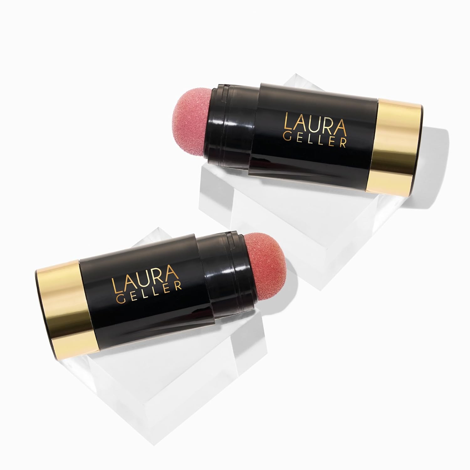 LAURA GELLER NEW YORK Serum Blush Cheek Tint Duo: Practical Pink + Refreshing Rose