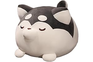 Plush Husky Stuffed Animal, Cuddly Husky Dog Toy, Anime Husky Gifts