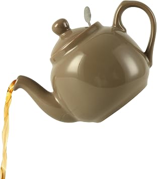 London Pottery Farmhouse Teapot with Infuser, Ceramic, Toffee Limited Color, 2 Cup 600 ml
