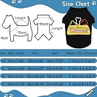 Vista 4 de Firpus Ropa de perro para perros pequeños, camisa de verano con texto a cuadros, camisa personalizada para perro, camisa para perros pequeños