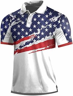 Mens Casual Band Collar Henley Shirt Tops Men Spring and Summer Fashion Loose Lapel Zipper 3D Digital Printing Independence Day Short Sleeve Top T Shirt Shirt Top Long Sleeve Shirt Thick