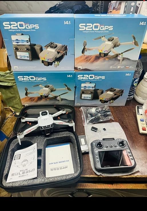 Image of S20 4K Dual Camera Foldable GPS Drone with WiFi FPV, Altitude Hold & Gesture Control | Long Flight Time RC Quadcopter