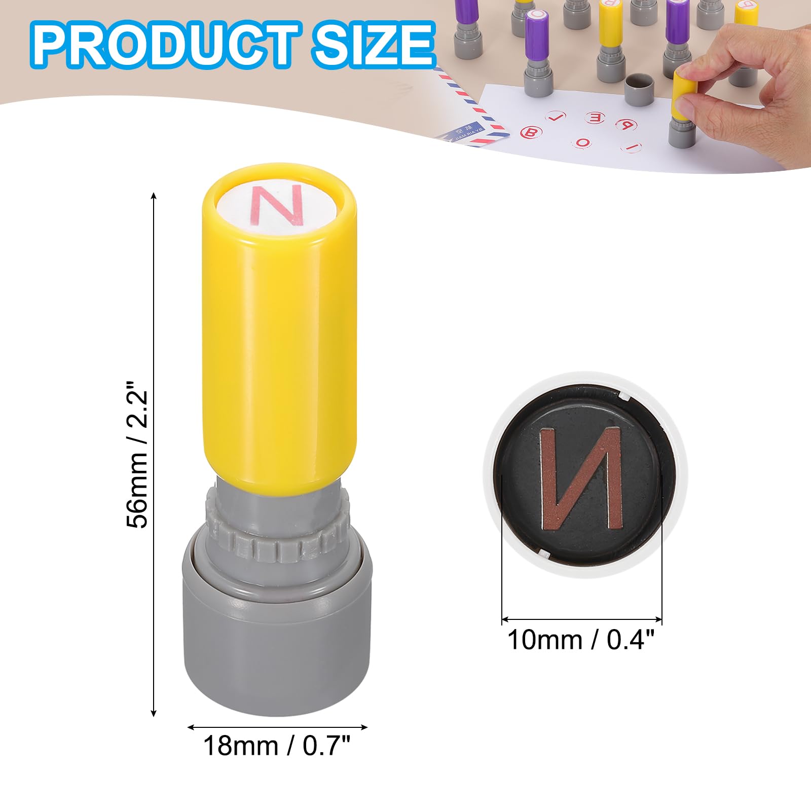 PATIKIL Letter Stamps Self Inking - Image 2