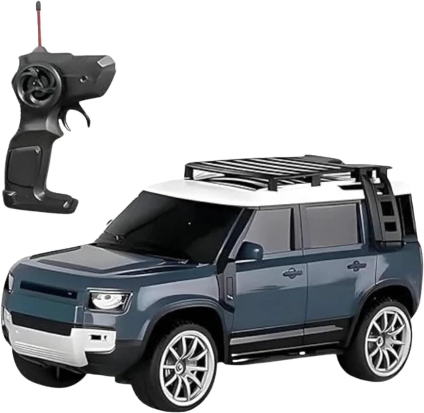 Remote Control SUV Defender Car with Headlights, Tail Light, Smoke Effect, Rechargeable Battery for Kids-image-20