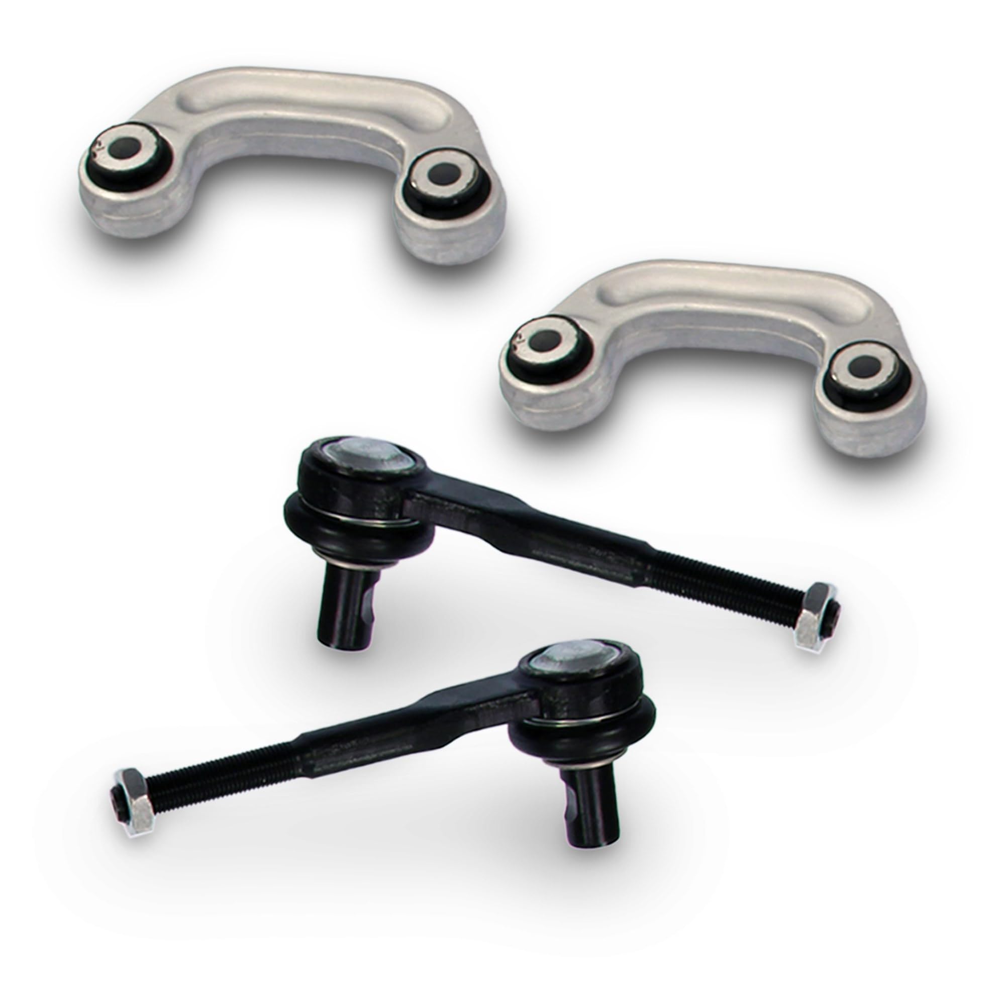 ATEC Germany 2x Querlenker vorne oben, 2x Querlenker vorne oben hinten, 2x Querlenker vorne unten hinten, 2x Querlenker vorne unten vorne, 2x Koppelstange, 2x Spurstange komplett inkl. Schraubensatz