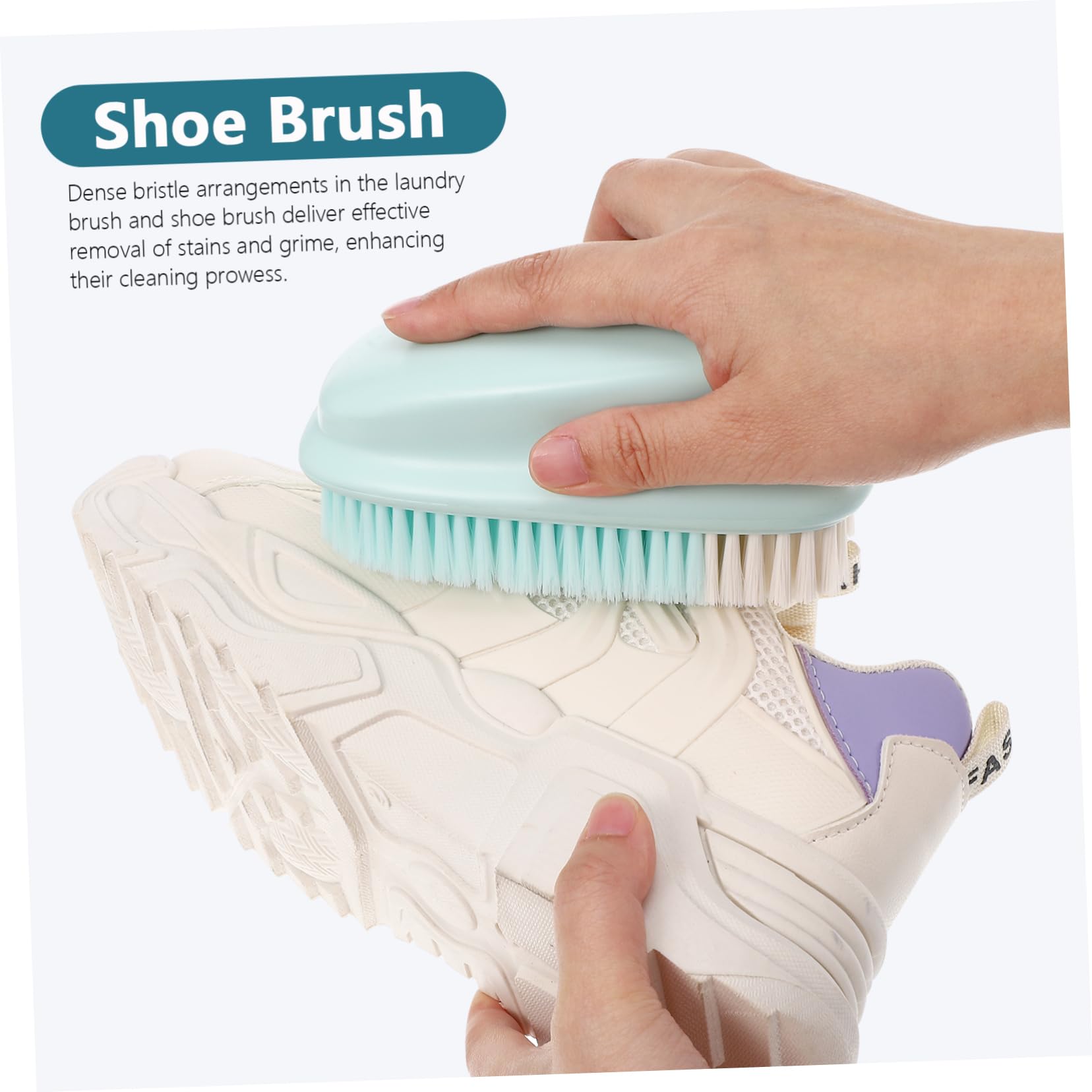SOIMISS 4 Set Spazzola Per La Pulizia Spazzola Per Scarpe Con Manico Per Bucato Per La Pulizia Della Casa Per Tappeti Per Lavare I Vestiti Per