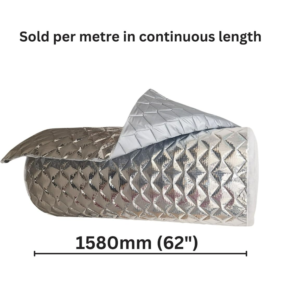 Marvix - Tissu thermique interne de qualité supérieure - Store isolant matelassé 9 couches pour cabine - Pour camping-car, caravane, autocaravane ou bateau