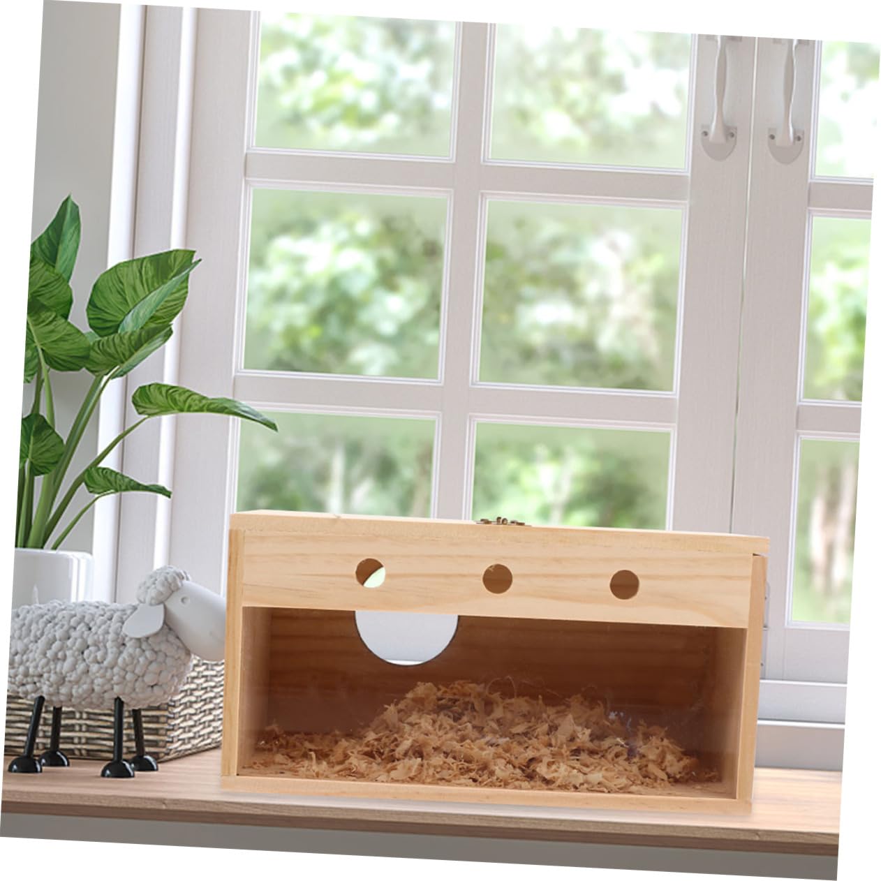 Toddmomy Caja De Cría De Loros Nidos De Pájaros para Jaulas Juguetes De Aves para Periquitos Casa De Pájaros Nido De Pájaro De Madera Accesorios De Aves Nido De Pájaro De Madera Madera