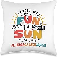 Vista 4 de Kindergarten Squad School Was Fun But It's Time For Some Sun Throw Pillow