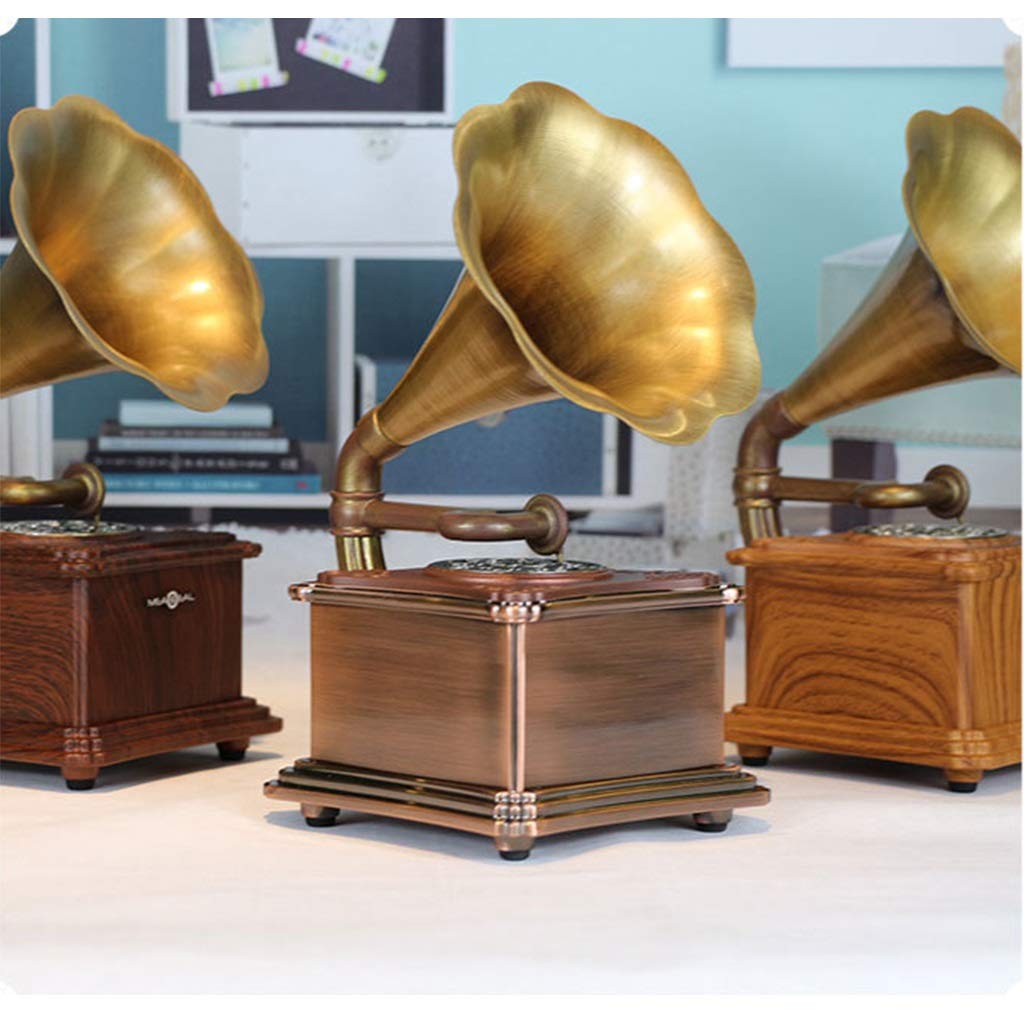 Vintage Bluetooth Lautsprecher mit doppeltem Stereo-Sound für klassische Musikliebhaber