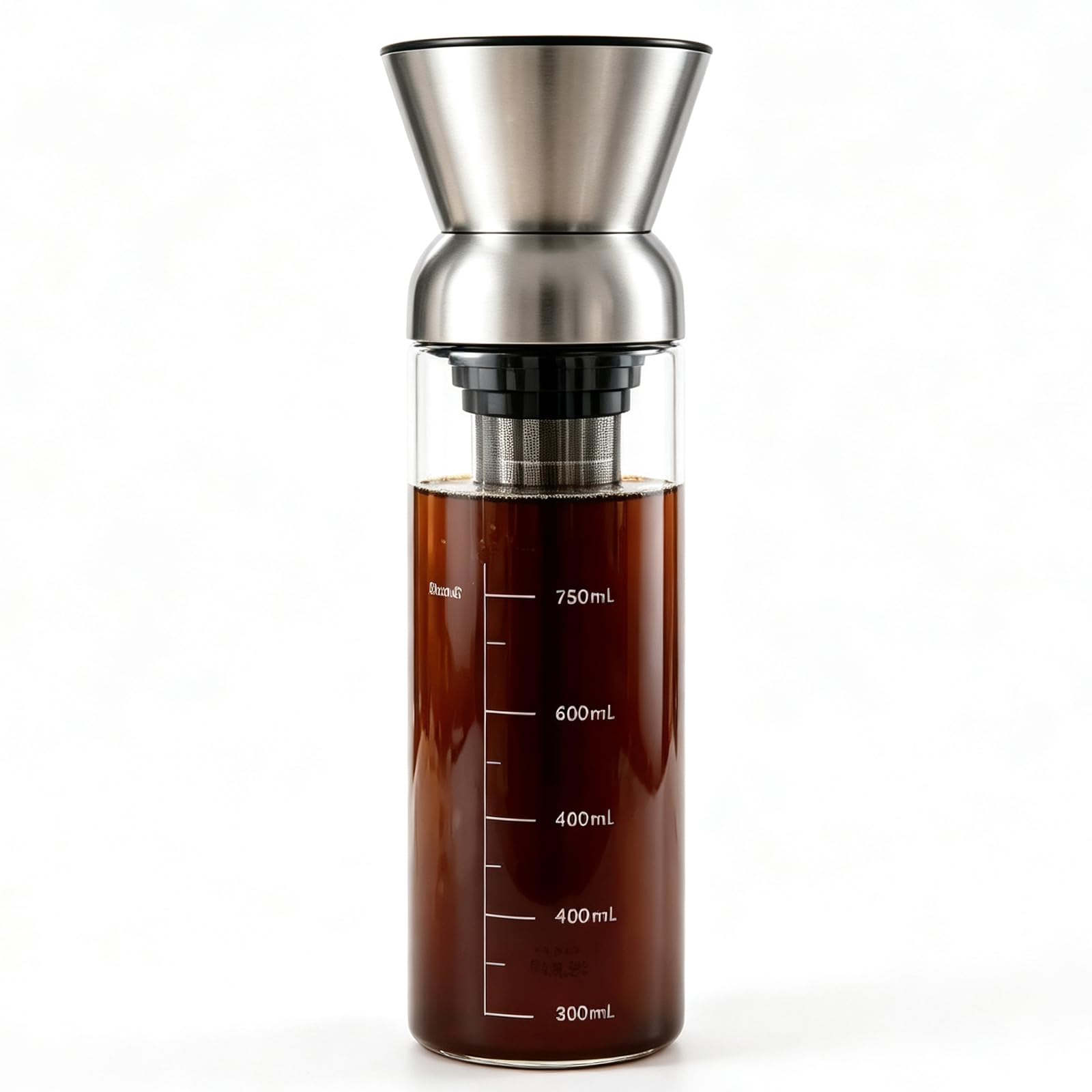 Macchina Per Caffè Elettrica A Freddo, Brocca In Vetro Da 800 Ml Per Tè E Caffè Freddi, Velocità E Timer Regolabili, Con Filtro A Rete In Acciaio Inossidabile, Per Viaggi In Ufficio A Casa