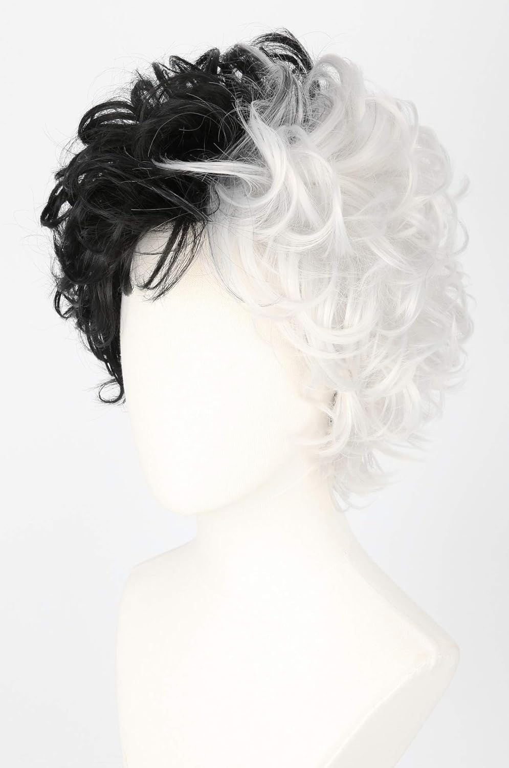 Minggo 10pcs Halloween Costume for Women 2025 Dalmatian Shawl Dress Up Cosplay Black White Coat with Wig Accessories for Adult - Image 6