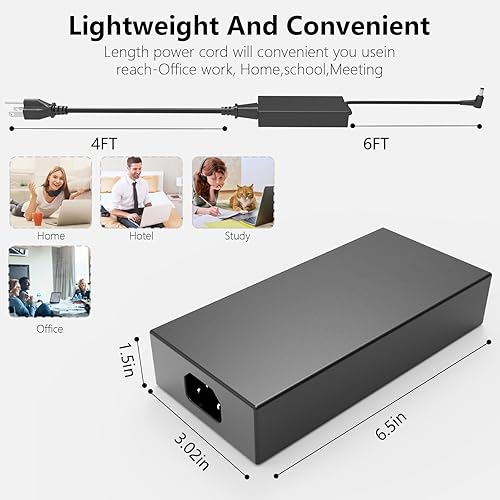 Miniatura 4 de 180W AC Charger Compatible with Asus Tuf F15 FX505D FX505DD-dr5n6 FX505DT FX505DU FX505DY FX505G FX506LU FX506IV FX506IU FX506II FX506IH FX506H