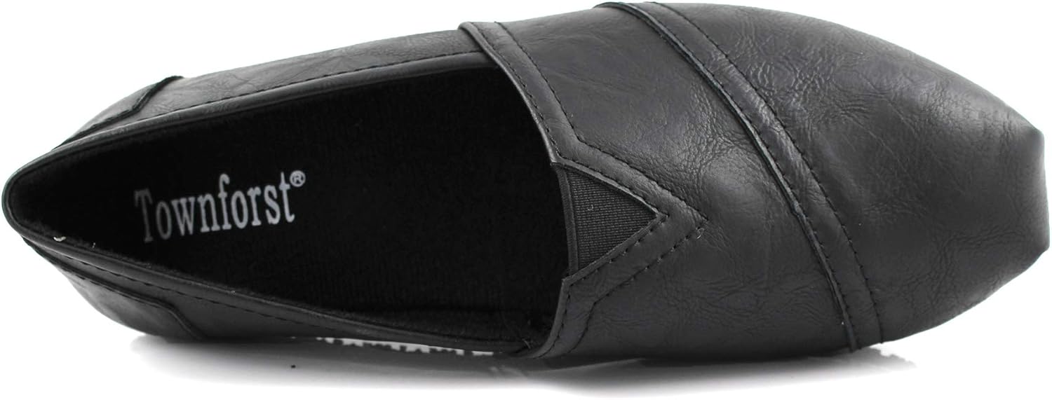 Laforst Women's Slip and Oil Resistant Non Slip Work Shoes Jess PU Slip-On Flat