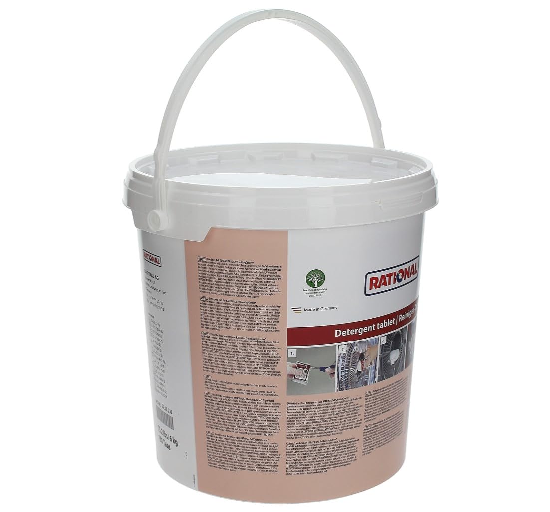 RATIONAL CleanJet 56.00.210 Reinigertabletten 100×60 g – Hochleistungsreiniger für Kombidämpfer geeignet für Rational SelfCooking Center Konvektomaten-Reiniger in Tablettenform