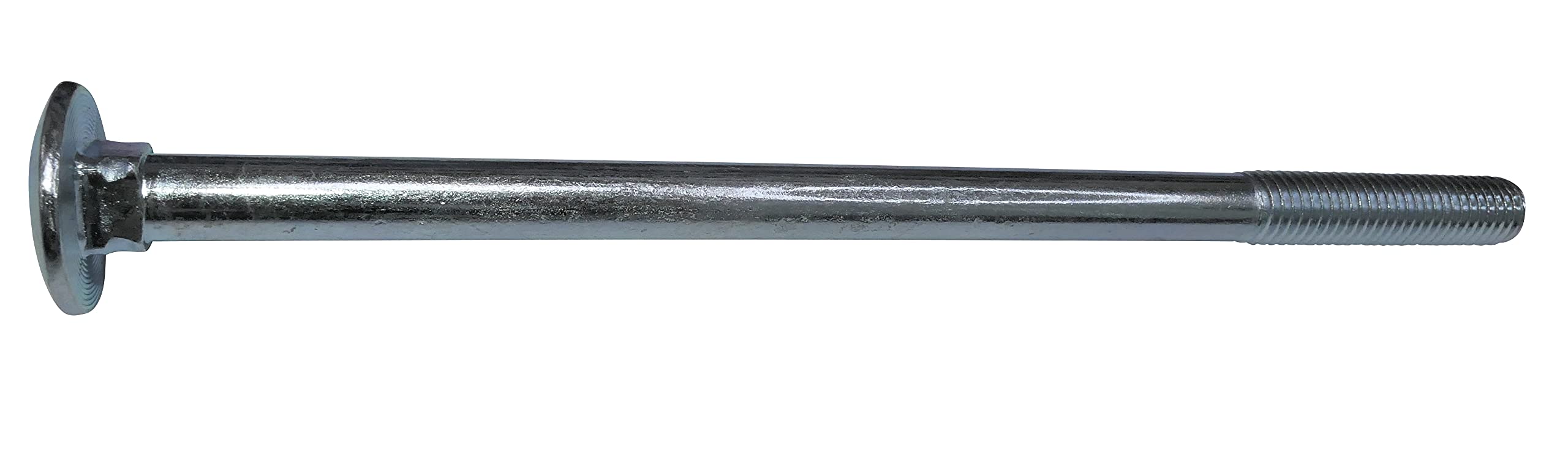 AERZETIX - Juego de 10 Pernos de Carrocería/Arado Redondo con Cuello Cuadrado - M10x180mm - Acero Galvanizado - Cabeza Redonda - DIN 603 - C49044