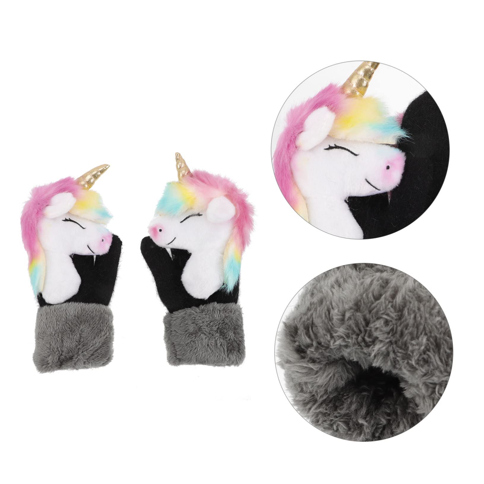 3pares Guantes De Invierno Para Animales De Peluche Guantes Cálidos y Cómodos Accesorio Para Manos Para Jugar Al Aire y Actividades De Invierno