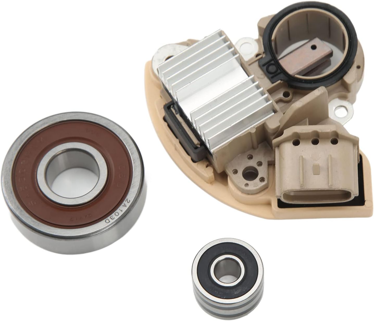 Alternator Rebuild Kit, Regulator Brush Bearing Repair Service Kit, Compatible with Murano Quest Altima, 23100-1AA1B