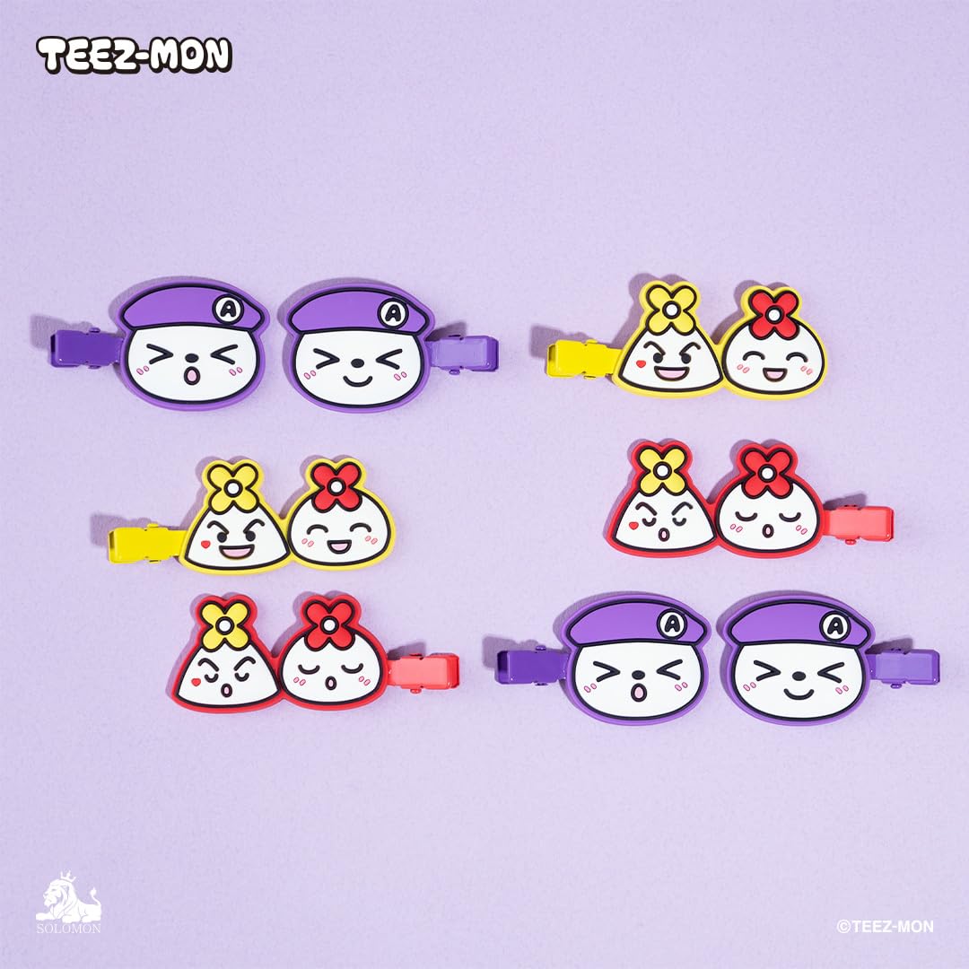 Amazon.co.jp: ソロモン商事 TEEZ-MON 前髪クリップ HAIR CLIP ヘア 