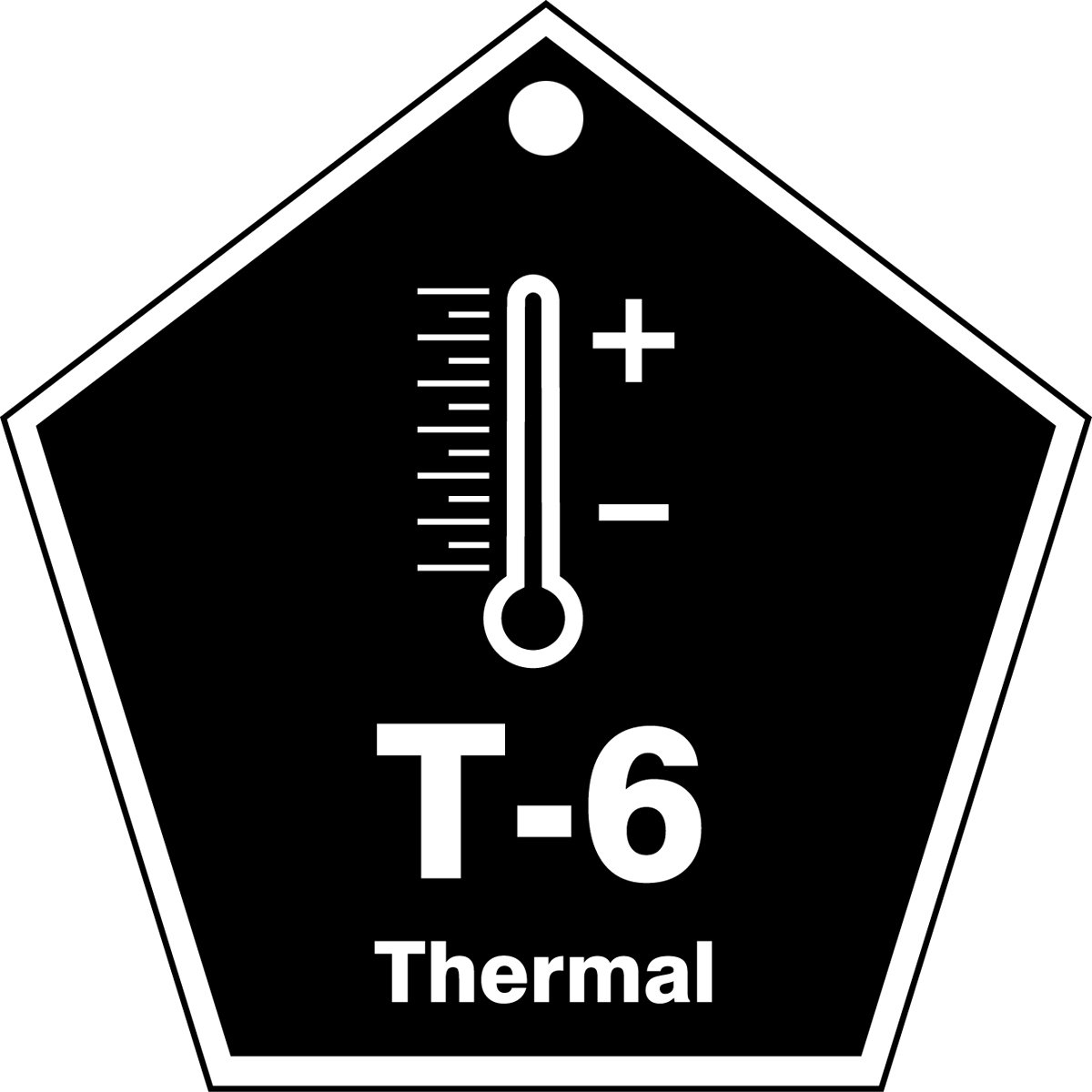 Accuform TDK806VPM Plastic"T-6 Thermal" Energy Source Shape ID Tag, 2-1/2" W x 2-1/2" L, White on Black (Pack of 5)-picture-10