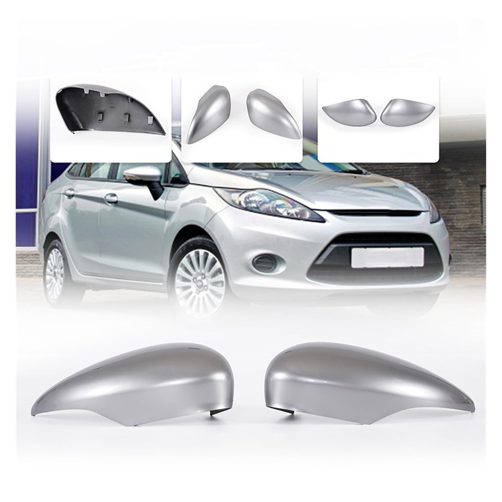 FORD FIESTA VII MK7 2008-2017 SPOILER SUL TETTO POSTERIORE ST IN ABS NERO LUCIDO