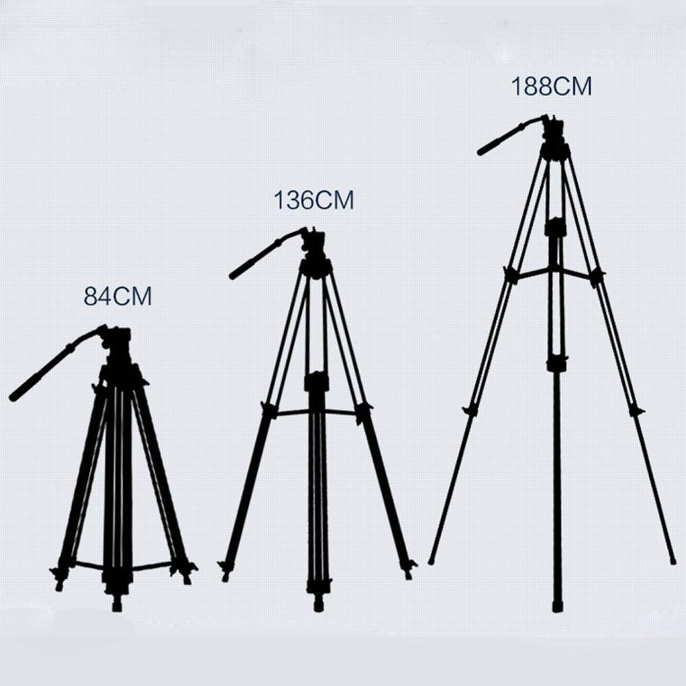 Tripode Camara Reflex Trípode 8 Trípode De Video Profesional, Trípode De Alta Resistencia para Cámara SLR Digital, con Cardán, 1.8 M De Carga De 8 Kg