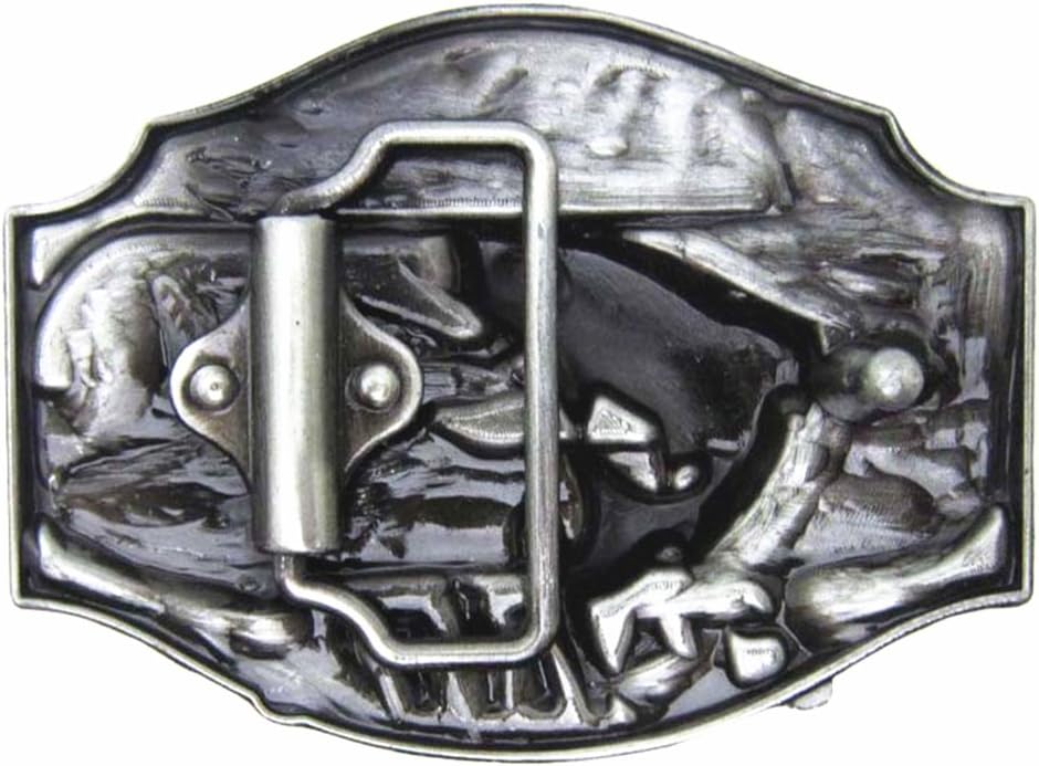 MASOP Western Style Funny Casual Belt Buckle I'd Rather Be Fishing - Image 2