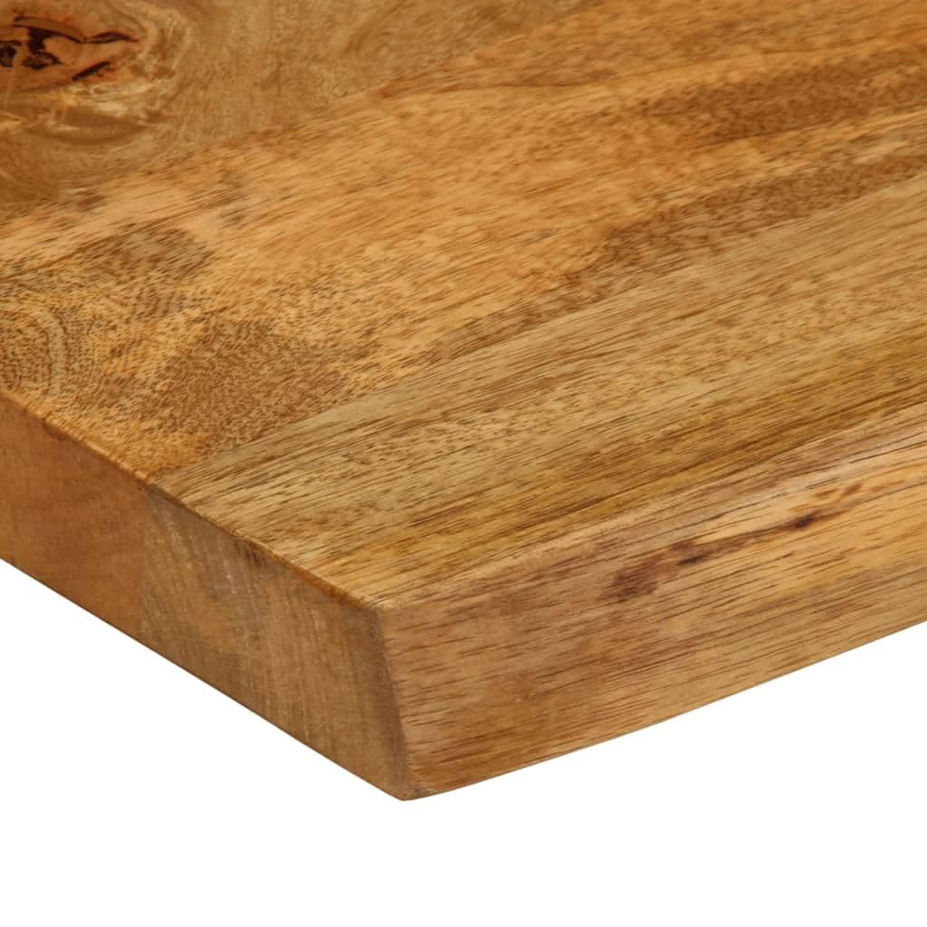 vidaXL Tablero de Mesa Borde Natural Madera Maciza Mango 160x40x2,5 cm