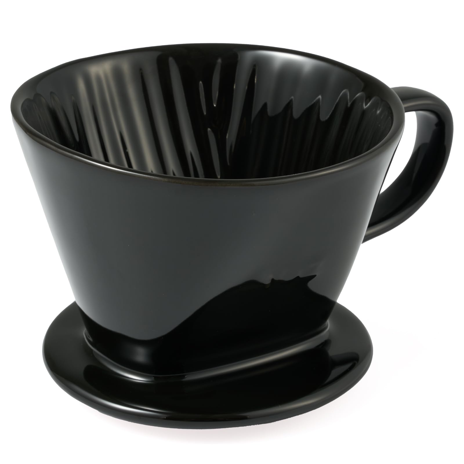 Pour Over Coffee Dripper, Ceramic Pour Over Coffee Maker, Black