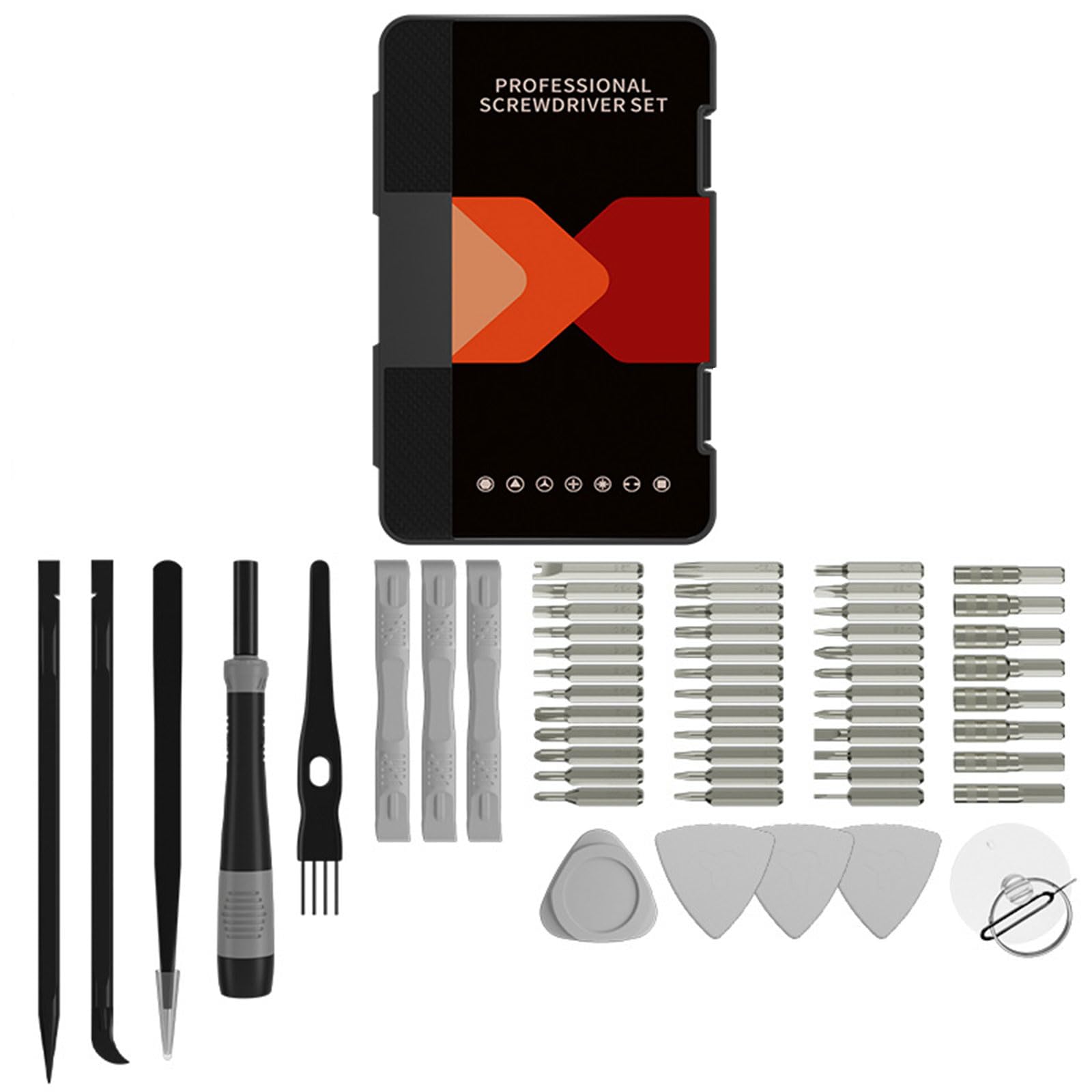 Msioytog Advanced Multipurpose Compact 58 Piece Screwdriver Suitable For Electronics Jewelry Glasses Repair And Diyer Projects Home