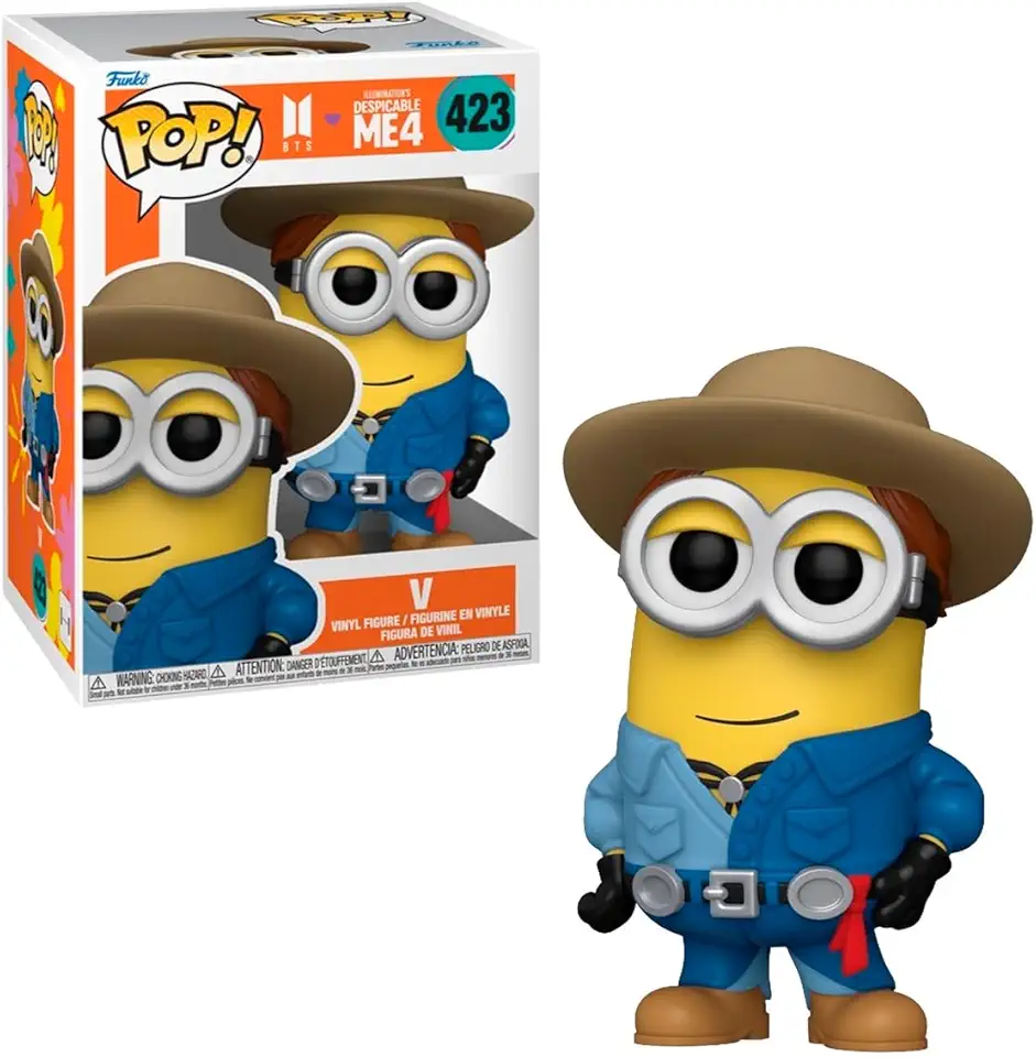 Candide, Boneco, Funko POP! V, Rocks BTS x Meu Malvado Favorito 4-11 cm