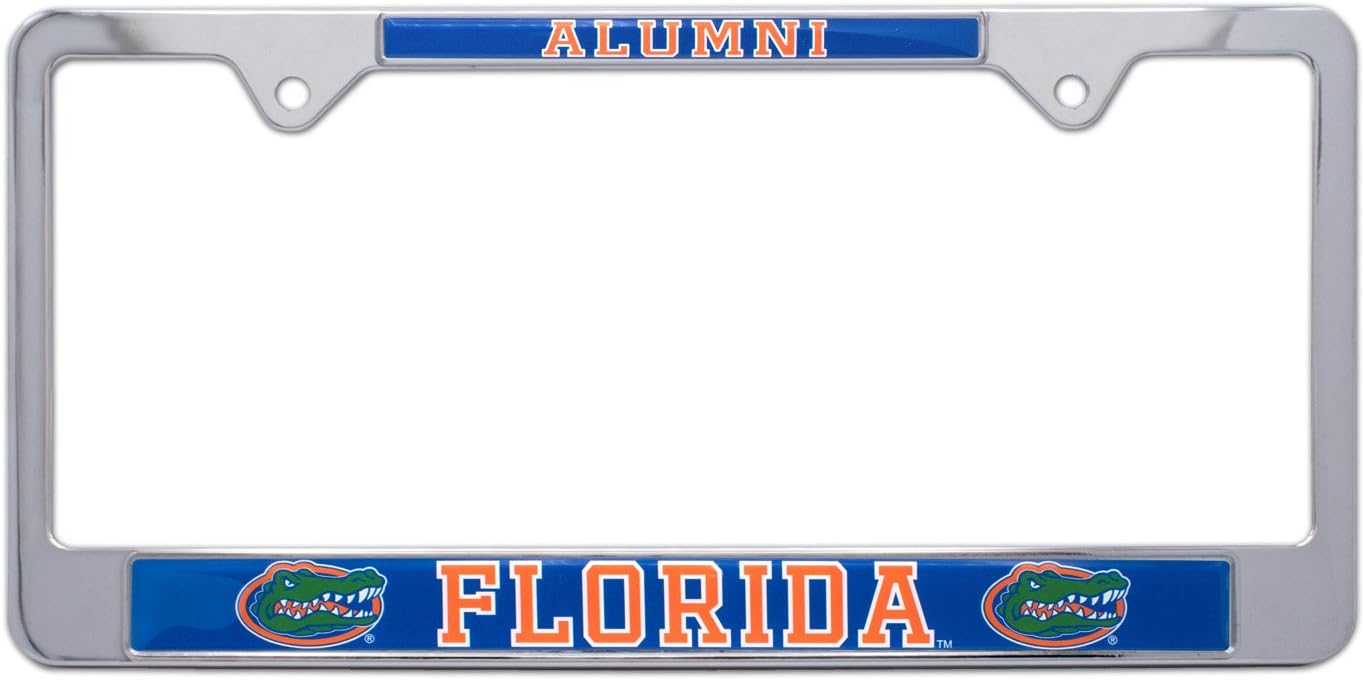 Elektroplate Officially Licensed University of Florida Gators 3D Doming Black All-Metal Standard Size License Plate Frame Tag Holder for Cars/SUVs/Trucks Weatherproof Automotive Accessory