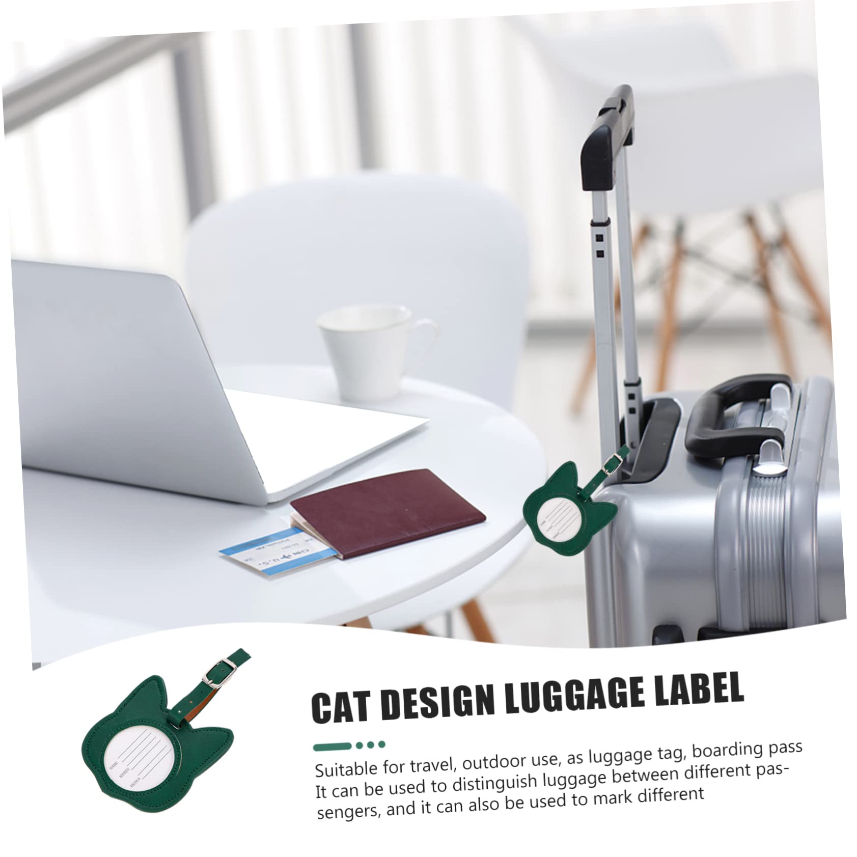 LIFKOME 4pezzi Per Bagaglio in Pu Design Identificativo Per Targhetta Valigia Resistente e Trasporti