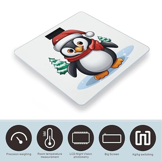 Escala digital de baño para peso corporal en vidrio templado miniatura 3