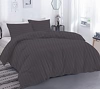 Vista 18 de Lujosa funda de edredón suave de 800 hilos, 100% algodón egipcio, tamaño Queen de gran tamaño (98 x 98 pulgadas), 1 funda de edredón con cierre