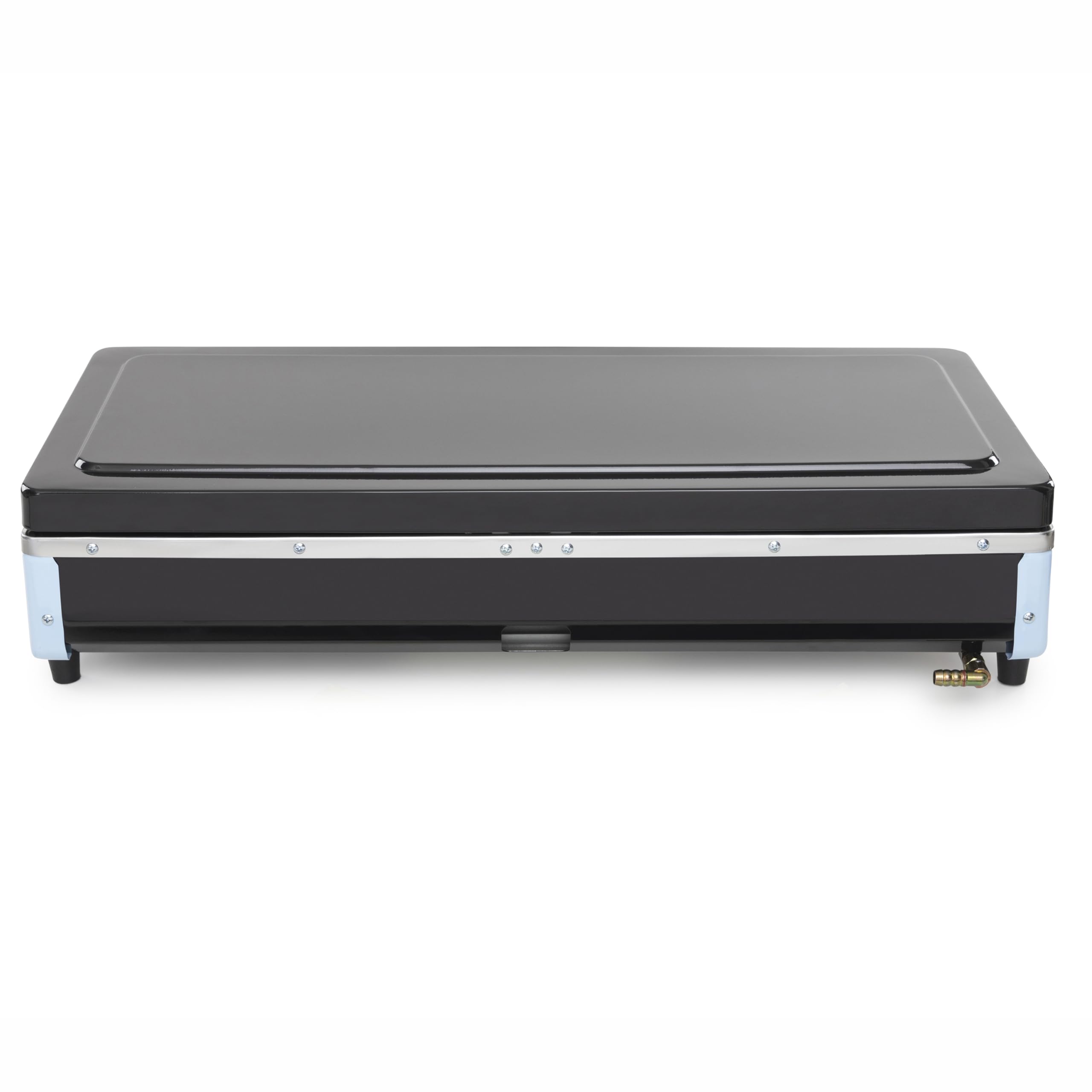NJ G-78C - Fornello a gas a 2 fuochi, griglia e forno in acciaio inox, copertura per barbecue da esterno, 70 cm